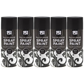 5X 151 Black Gloss Spray Paint 400ml Spray Paint